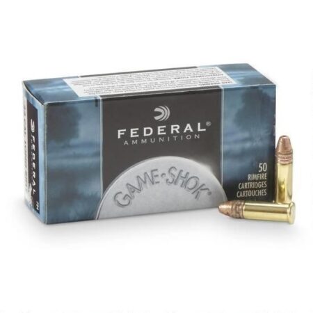 Federal Game-Shok .22 Long Rifle Hyper Velocity 31 Gr. Plated Lead Hollow Point- Box of 50