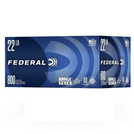Federal .22 Long Rifle 40 Gr. Lead Round Nose- Range Pack of 800