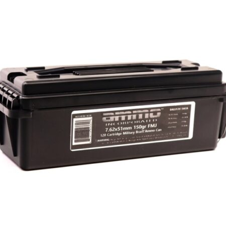 Ammo Incorporated 7.62x51 NATO 150 Gr. Full Metal Jacket- Plastic Ammo Can of 120