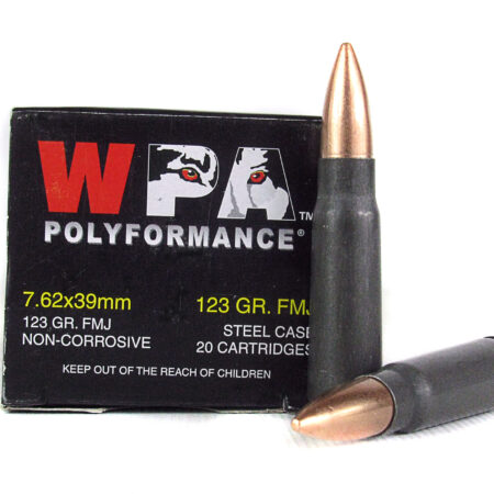 Wolf Polyformance 7.62x39mm 123 Gr. Full Metal Jacket (Bi-Metal)- Box of 20