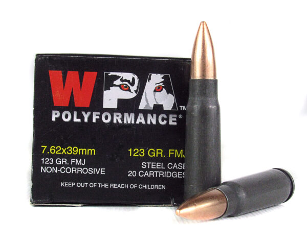Wolf Polyformance 7.62x39mm 123 Gr. Full Metal Jacket (Bi-Metal)- Box of 20