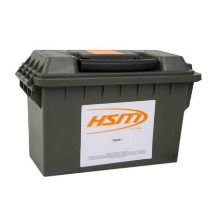 HSM .308 (7.62x51) 130 Gr. Hollow Point- Plastic Ammo Can of 120