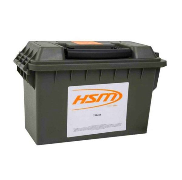 HSM .308 (7.62x51) 130 Gr. Hollow Point- Plastic Ammo Can of 120