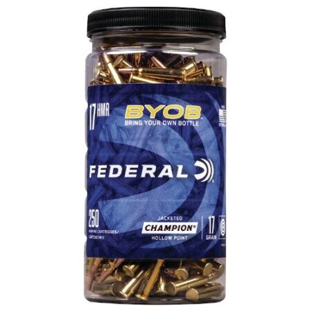 Federal Champion BYOB .17 HMR 17 Gr. Jacketed Hollow Point- Jug of 250