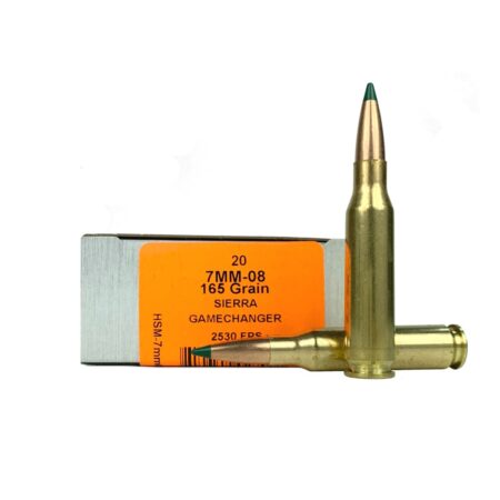 HSM Tipping Point 7mm-08 Remington 165 Gr. Sierra GameChanger- Box of 20