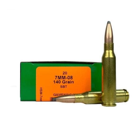 HSM 7mm-08 Remington 140 Gr. Sierra GameKing Soft Point Boat Tail- Box of 20