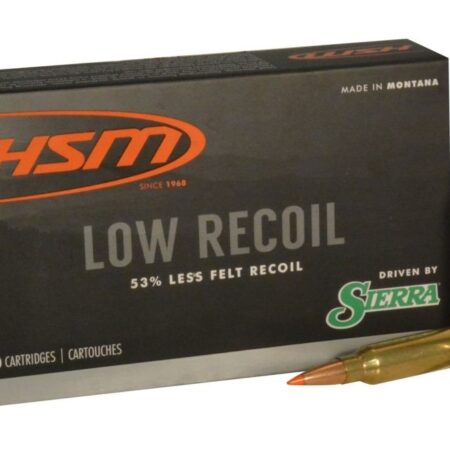 HSM Low Recoil 7mm Remington Magnum 140 Gr. Sierra Tipped Spitzer Boat Tail- Box of 20