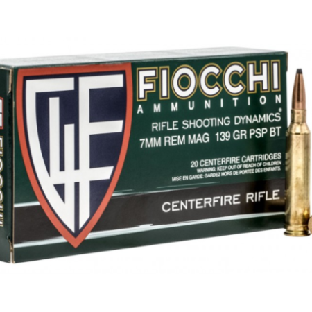 Fiocchi Shooting Dynamics 7mm Remington Magnum 139 Gr. Pointed Soft Point Boat Tail- Box of 20