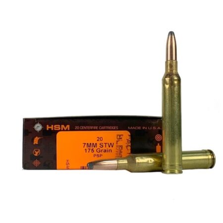 HSM Factory Blemish 7mm Remington Ultra Magnum 175 Gr. Pointed Soft Point- Box of 20
