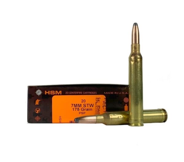 HSM Factory Blemish 7mm Remington Ultra Magnum 175 Gr. Pointed Soft Point- Box of 20