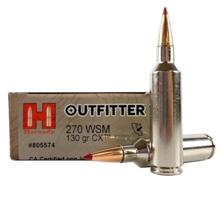 Hornady Outfitter .270 WSM 130 Gr. CX Polymer Tip- Lead-Free- Box of 20