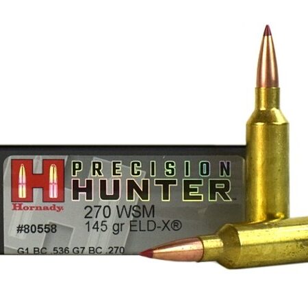 Hornady Precision Hunter .270 Winchester Short Magnum (WSM) 145 Gr. ELD-X- Box of 20