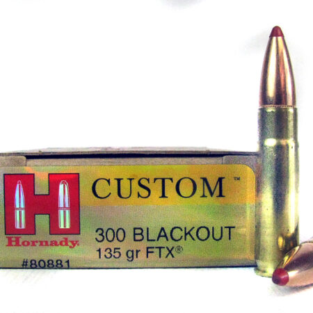 Hornady Custom .300 AAC Blackout 135 Gr. FTX- Box of 20