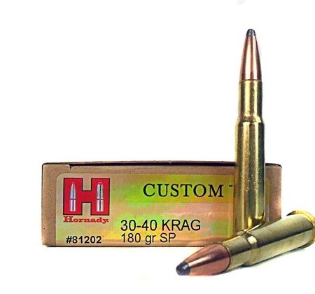 Hornady Custom .30-40 Krag 180 Gr. Interlock Jacketed Soft Point- Box of 20
