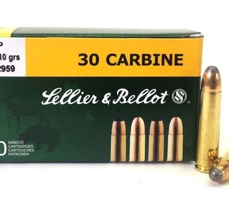 Sellier & Bellot .30 Carbine 110 Gr. Semi-Jacketed Soft Point- Box of 50