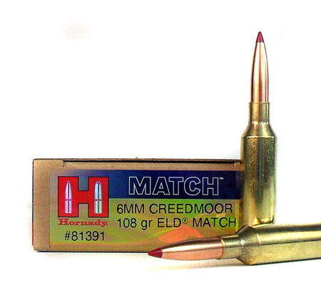 Hornady Match 6mm Creedmoor 108 Gr. ELD Match- Box of 20