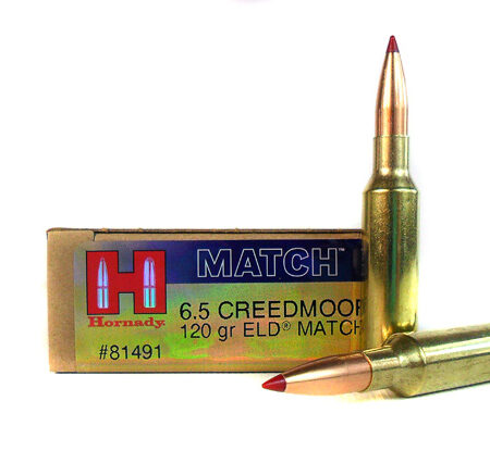 Hornady Match 6.5 Creedmoor 120 Gr. ELD Match- Box of 20
