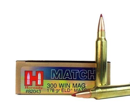 Hornady Match .300 Winchester Magnum 178 Gr. ELD Match- Box of 20