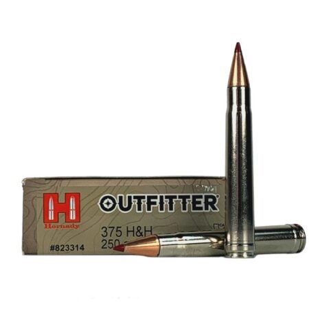 Hornady Outfitter .375 H&H Magnum 250 Gr. CX Polymer Tip- Lead-Free- Box of 20
