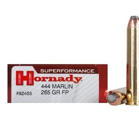 Hornady SUPERFORMANCE .444 Marlin 265 Gr. Flat Nose- Box of 20
