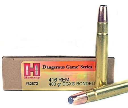 Hornady Dangerous Game .416 Remington Magnum 400 Gr. DGX Bonded- Box of 20