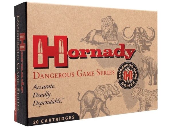 Hornady Dangerous Game .500 Nitro Express 3" 570 Gr. DGX Bonded Flat Nose- Box of 20