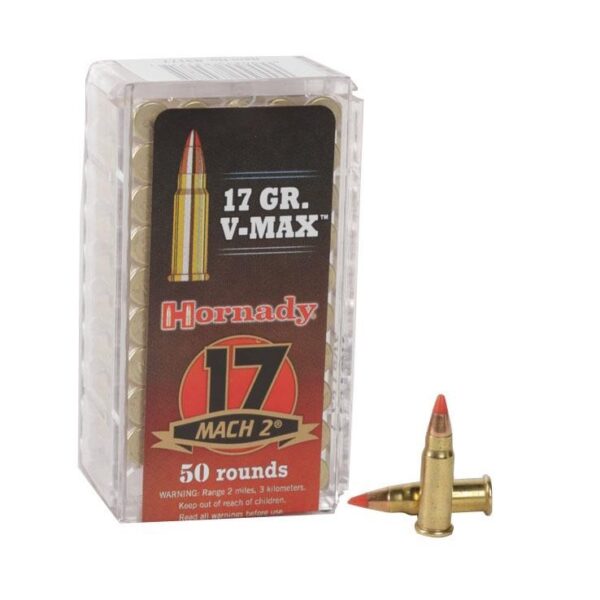 Hornady Varmint Express .17 Hornady Mach 2 (HM2) 17 Gr. V-Max- Box of 50