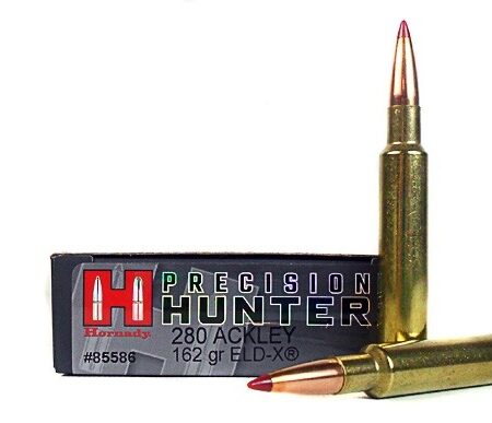Hornady Precision Hunter .280 Remington Ackley Improved 162 Gr. ELD-X- Box of 20