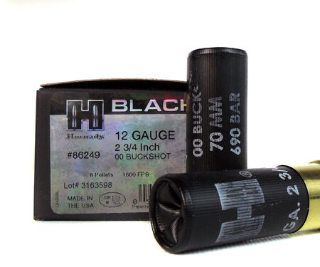 Hornady Black 12 Gauge 2-3/4" 00 Buckshot- Box of 10