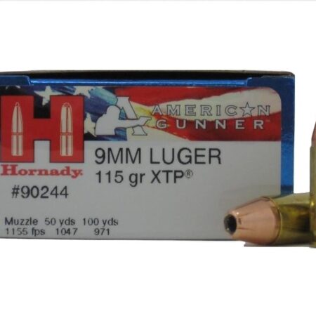 Hornady American Gunner 9mm Luger 115 Gr. XTP JHP- Box of 25