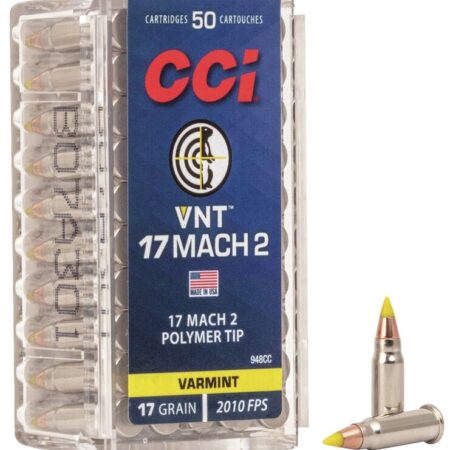 CCI VNT .17 Mach 2 (HM2) 17 Gr. Varmint Polymer Tip- Box of 50