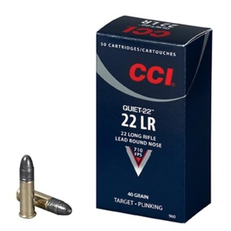 CCI Quiet .22 Long Rifle 40 Gr. Lead Round Nose Subsonic- Box of 50