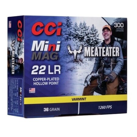 CCI Mini-Mag MeatEater Special Edition .22 Long Rifle 36 Gr. Plated Lead Hollow Point- Box of 300