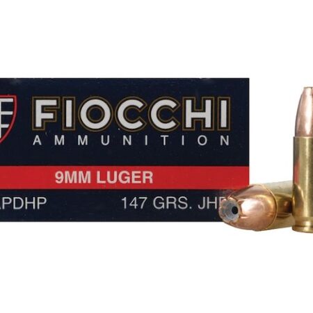 Fiocchi Shooting Dynamics 9mm Luger 147 Gr. Jacketed Hollow Point- Box of 50