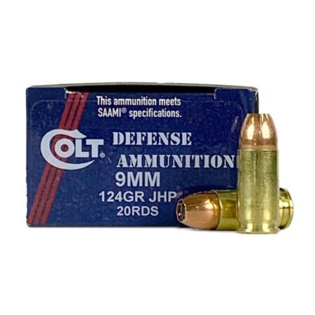 Doubletap Colt Defense 9mm Luger 124 Gr. Jacketed Hollow Point- Box of 20