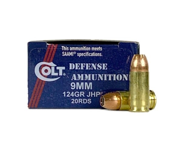 Doubletap Colt Defense 9mm Luger 124 Gr. Jacketed Hollow Point- Box of 20
