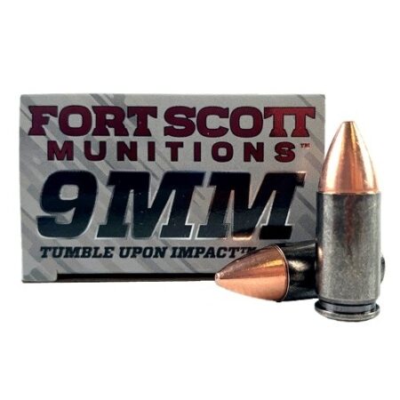 Fort Scott Munitions TPD 9mm Luger 80 Gr. TUI Solid Copper Spun- Lead Free- Box of 20