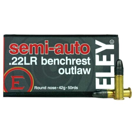 Eley Semi-Auto Benchrest Outlaw .22 Long Rifle 42 Gr. Round Nose- Box of 50