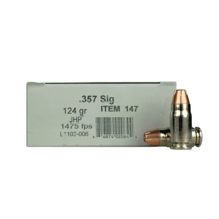 Underwood .357 Sig 124 Gr. Hornady XTP Jacketed Hollow Point- Box of 20