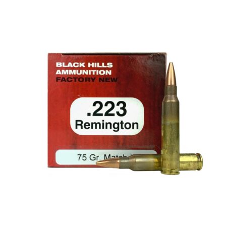 Black Hills .223 Remington 75 Gr. Heavy Match Hollow Point- Box of 50
