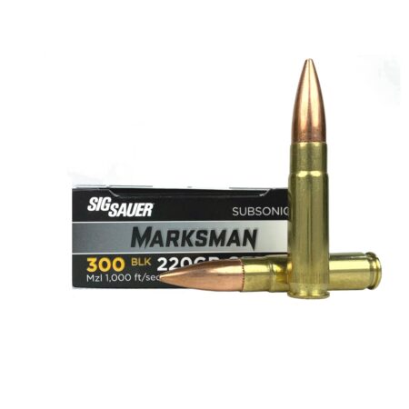 SIG SAUER Elite Performance .300 AAC Blackout 220 Gr. Open Tip Match Subsonic- Box of 20