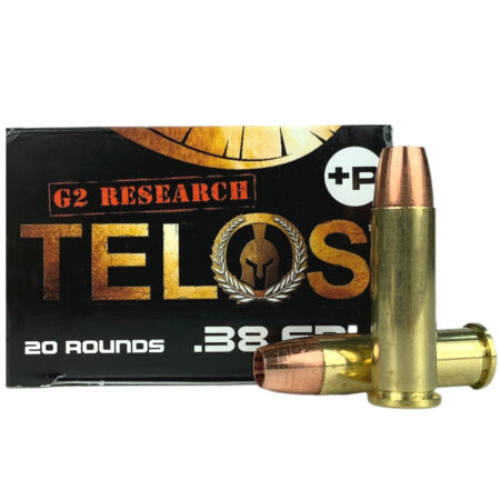 G2 Research Telos .38 Special +P 105 Gr. Solid Copper Fragmenting Projectile- Lead Free- Box of 20