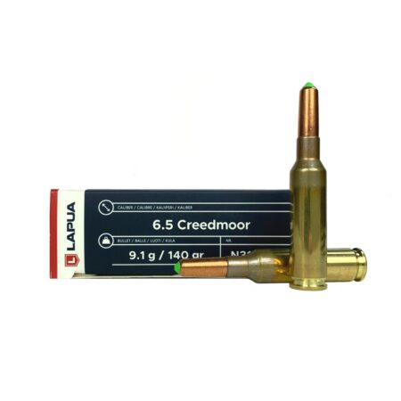 Lapua Naturalis 6.5 Creedmoor 140 Gr. Naturalis Solid- Lead-Free- Box of 20