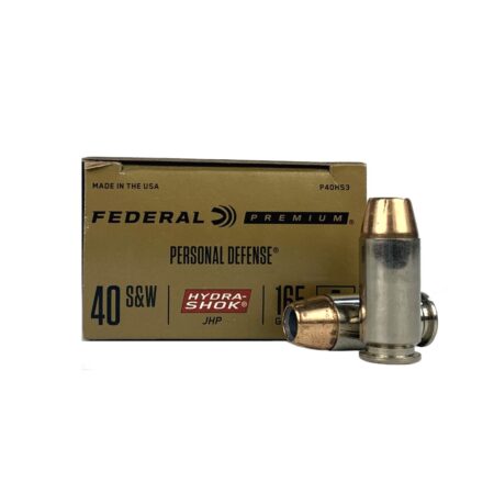 Federal Premium Personal Defense .40 S&W 165 Gr. Hydra-Shok Jacketed Hollow Point- Box of 20