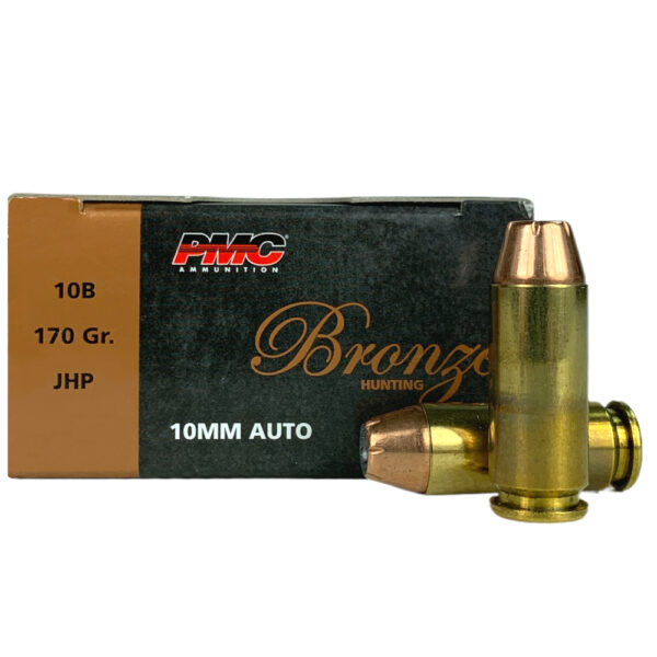PMC Bronze 10mm Auto 170 Gr. Jacketed Hollow Point- Box of 25