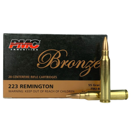 PMC Bronze .223 Remington 55 Gr. FMJBT- Box of 20