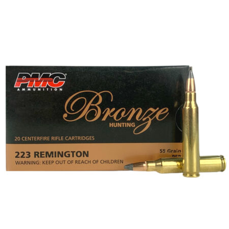 PMC Bronze .223 Remington 55 Gr. Pointed Soft Point- Box of 20
