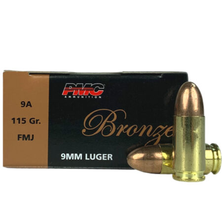 PMC Bronze 9mm Luger 115 Gr. FMJ- Box of 50