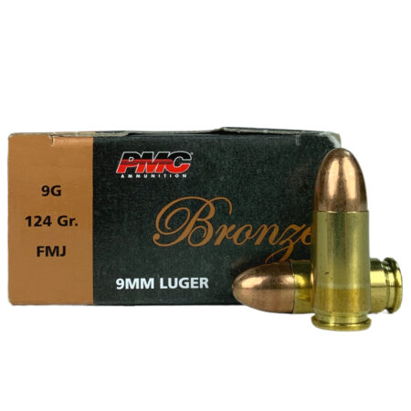PMC Bronze 9mm Luger 124 Gr. Full Metal Jacket- Box of 50