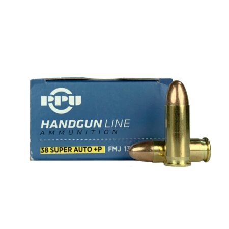 Prvi Partizan .38 Super +P 130 Gr. Full Metal Jacket- Box of 50